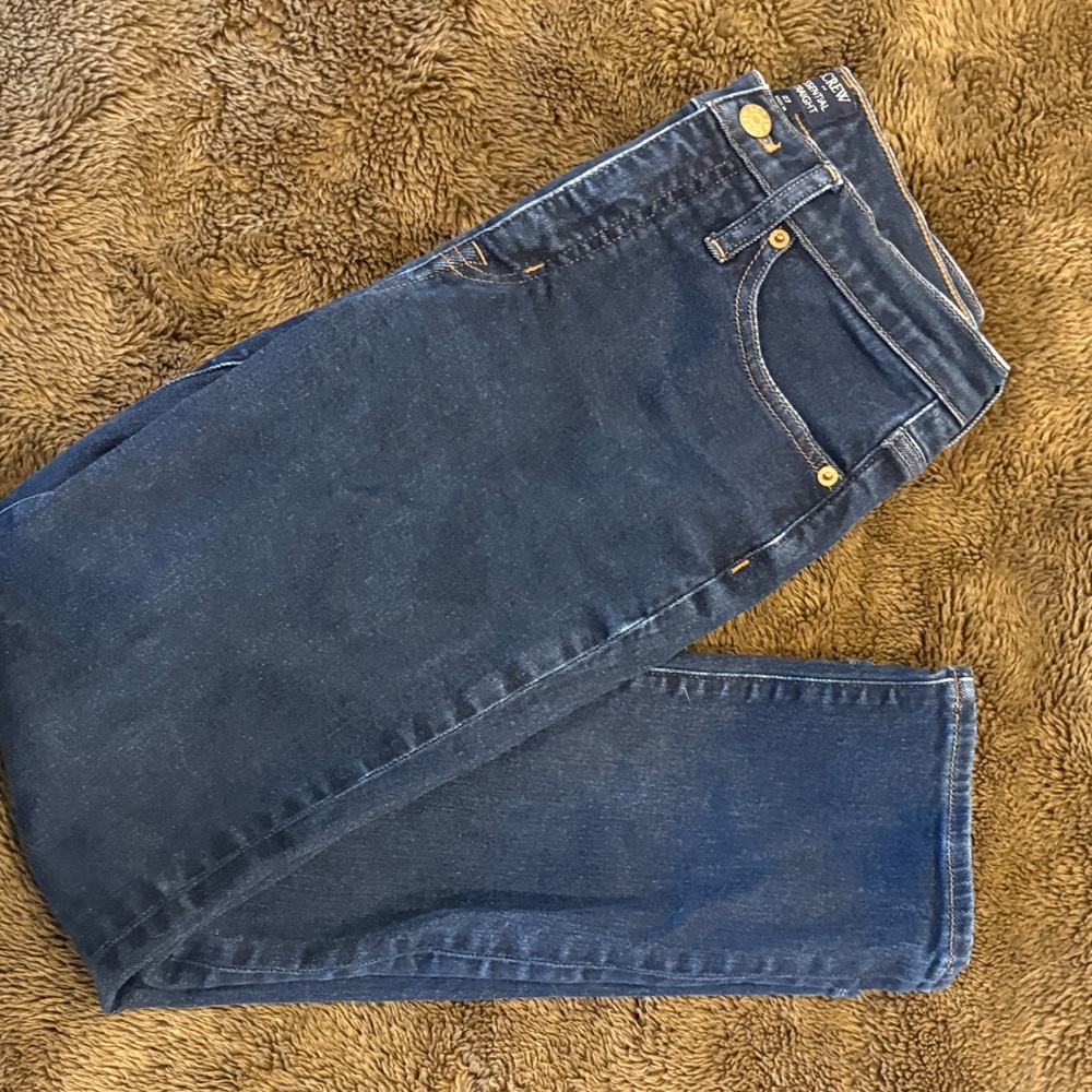 J. Crew Dark Blue Cropped Jeans